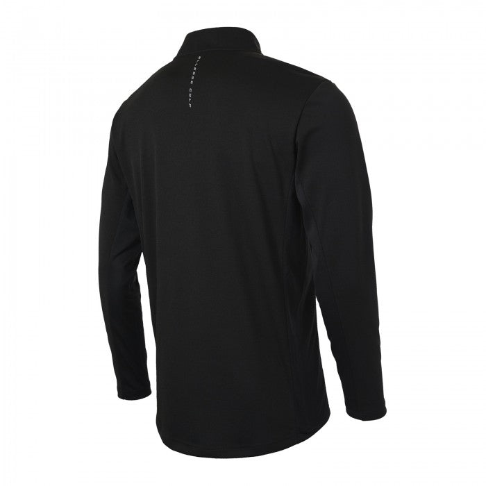 ELLESSE ROLBI 1/2 ZIP TOP BLACK