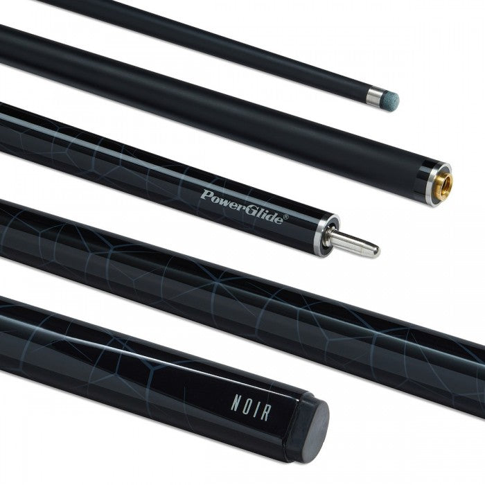 POWERGLIDE SNOOKER CUE F/GLASS NOIR 2 PIECE 10MM 18oz