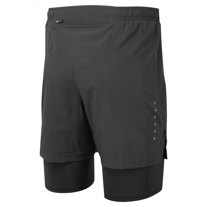 RONHILL MENS CORE 5in TWIN SHORT BLACK
