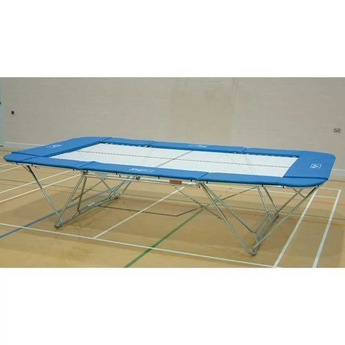 Unitramp M School Model Trampoline - 13mm Bed With Roller Stands
