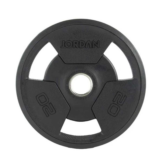 Jordan® Rubber Tri-Grip Olympic Weight Plate - 20KG
