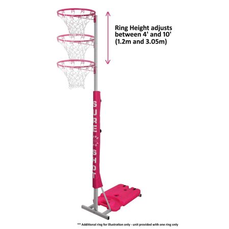 Sure Shot Easi Play Netball Unit Pink