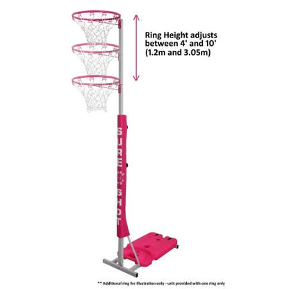 Sure Shot Easi Play Netball Unit Pink
