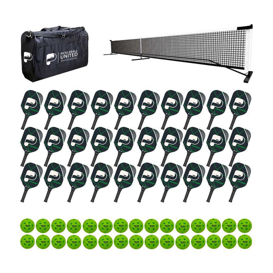 Pickleball United 30 Primary Paddle and Net Education Pack Indoor