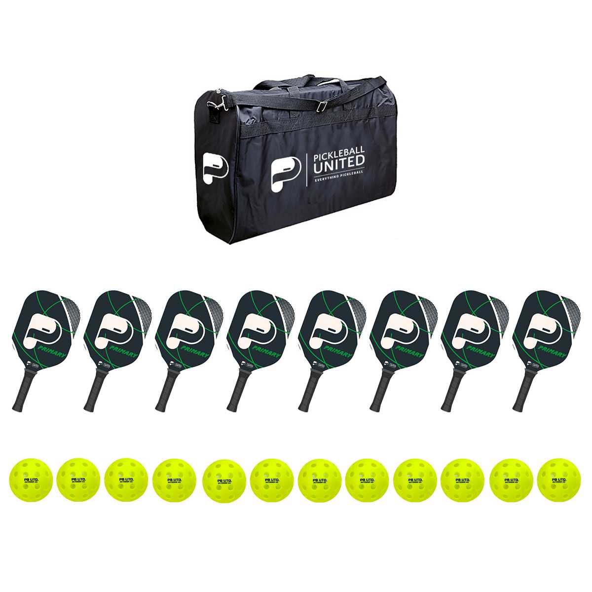 Pickleball United 8 Primary Paddle Education Pack Outdoor