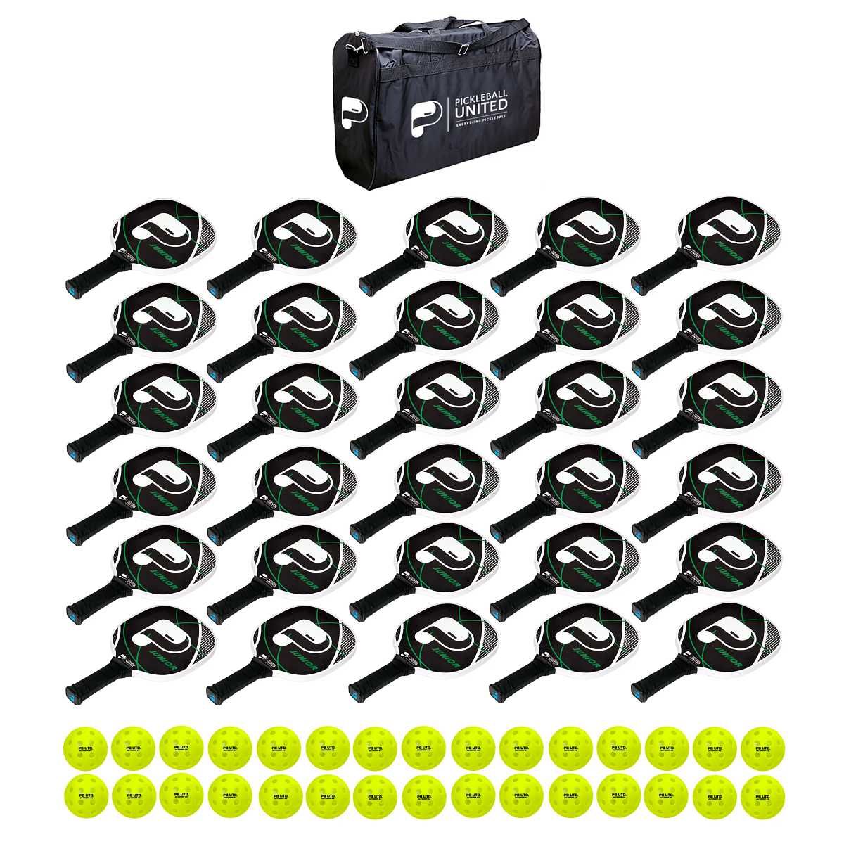 Pickleball United 30 Junior Paddle Education Pack Outdoor