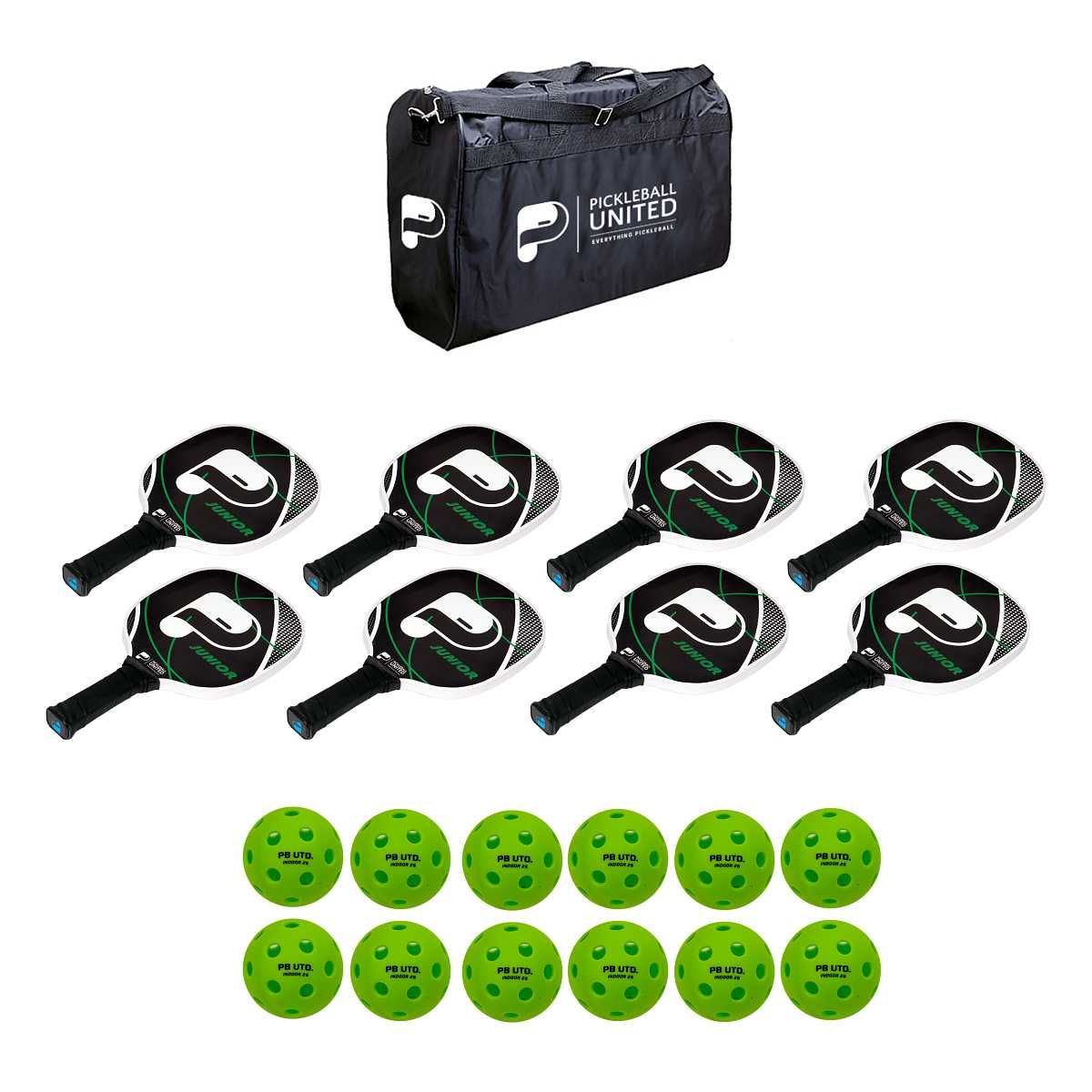 Pickleball United 8 Junior Paddle Education Pack Indoor