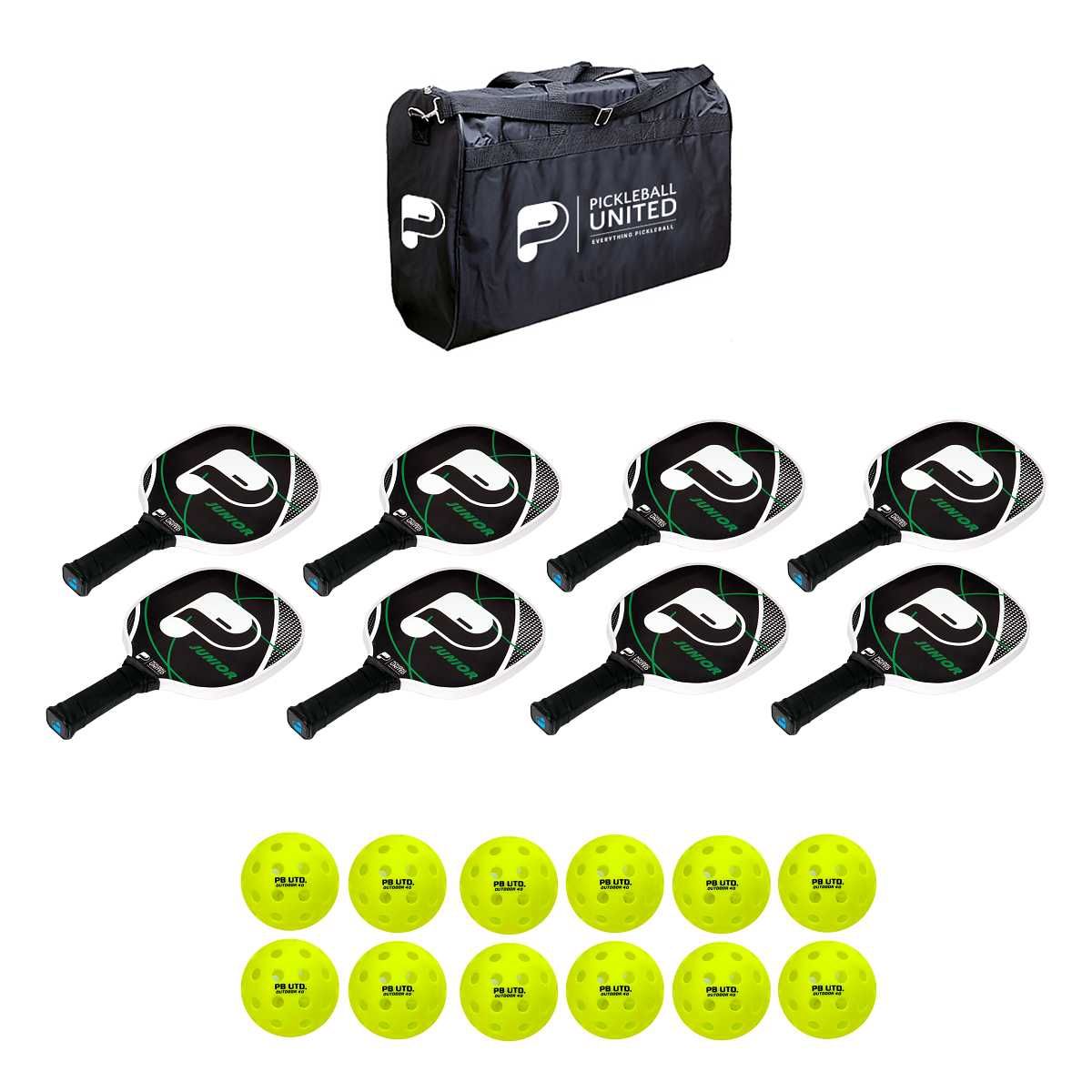Pickleball United 8 Junior Paddle Education Pack Outdoor