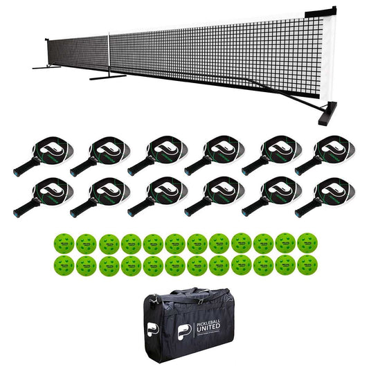 Pickleball United 12 Junior Paddle and Net Education Pack Indoor
