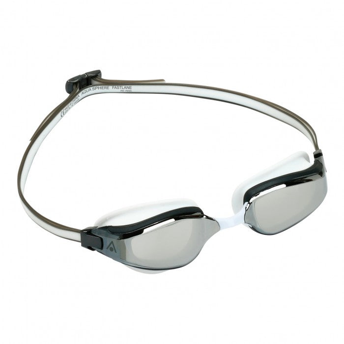 AQUASPHERE FASTLANE WHITE GREY LENS MIRROR SIL (197590)