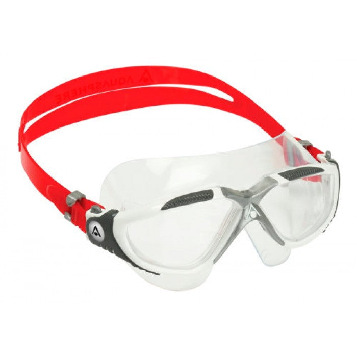 AQUASPHERE VISTA MASK RED / WHITE CLEAR LENS (197.670)