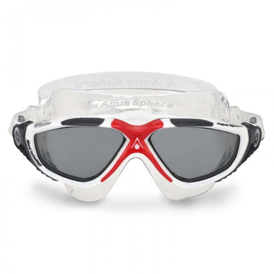 AQUASPHERE VISTA GOGGLES-WHITE/GREY/SMO LENS (197-680)