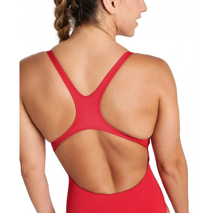 ARENA WOMENS SOLID PRO COSTUME - RED/WHITE
