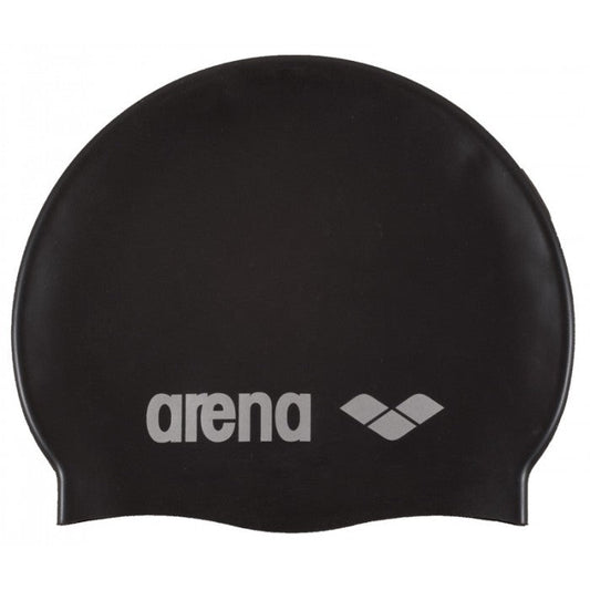 ARENA SWIM CLASSIC SILICONE CAP SENIOR - BLACK/SILVER