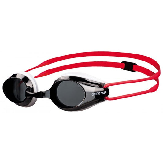 ARENA SWIM GOGGLES TRACKS JUNIOR - SMOKE/WHITE/RED