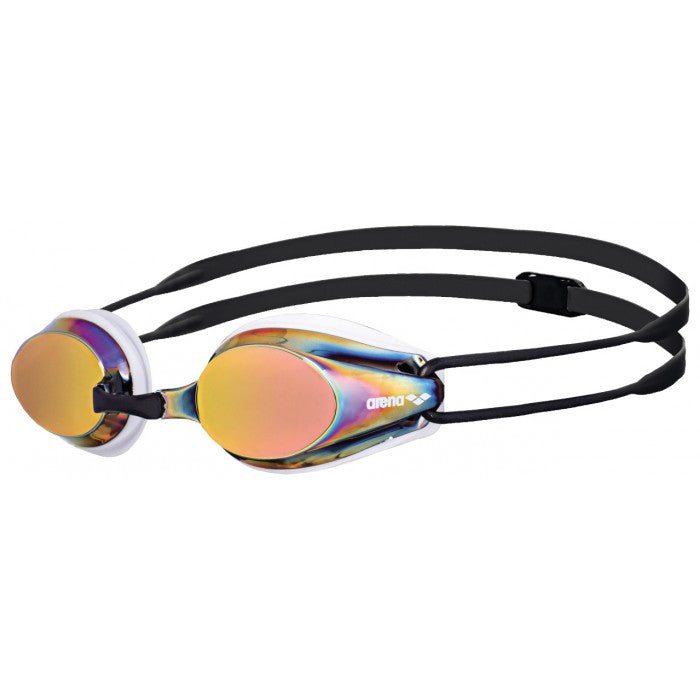 ARENA SWIM GOGGLES TRACKS MIRROR SENIOR - WHITE/COPPER/BLACK