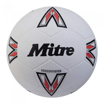 MITRE SUPER DIMPLE FOOTBALL WHITE / BLK / RED