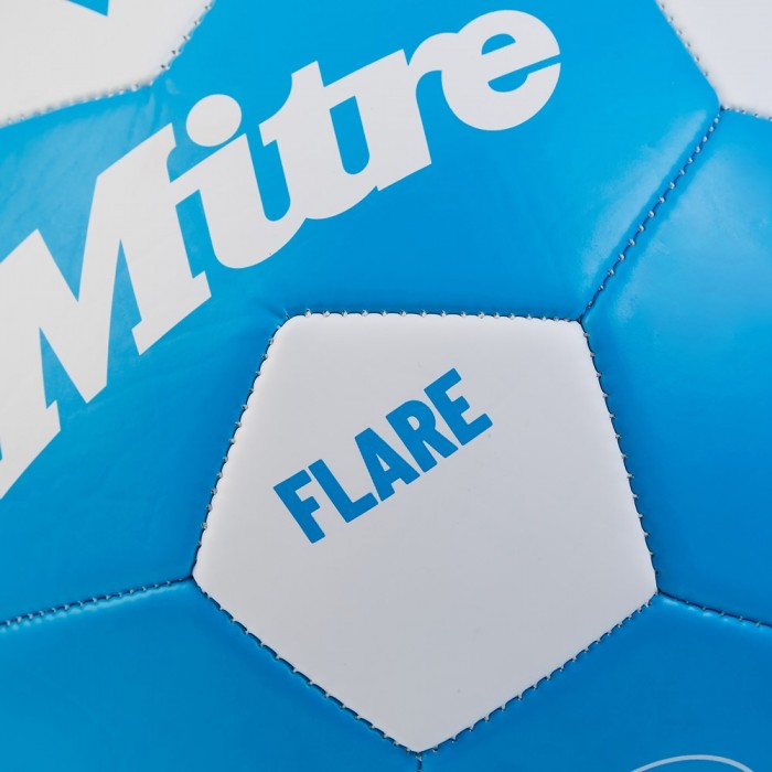 MITRE FLARE FOOTBALL FLUO BLUE / WHITE - SIZE 5