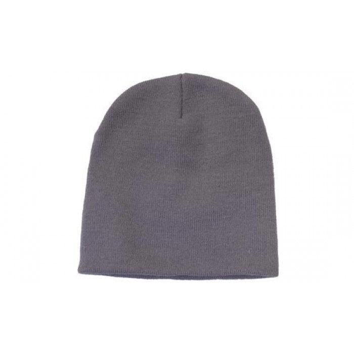 BEANIE HAT PLAIN GREY