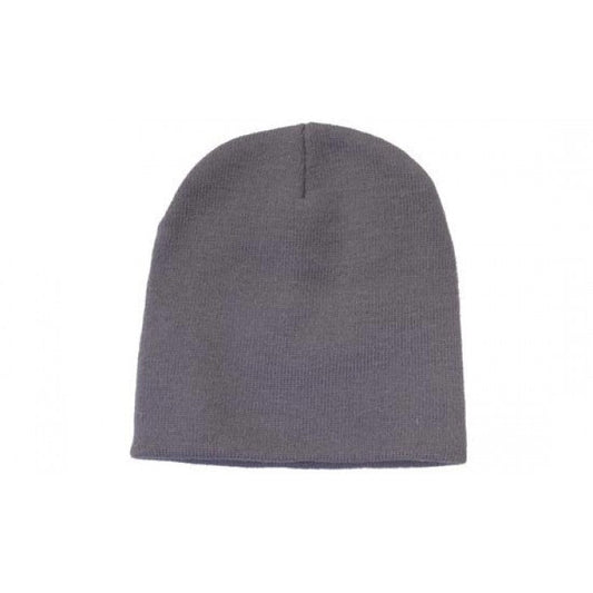 BEANIE HAT PLAIN GREY