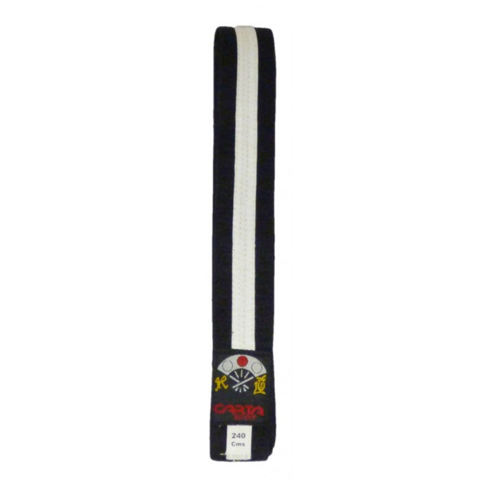 ZZ KARATE BELT(2 COLOUR) JUNIOR - BLACK/WHITE