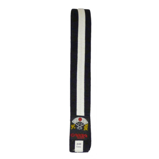 ZZ KARATE BELT(2 COLOUR) JUNIOR - BLACK/WHITE
