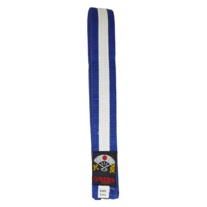 ZZ KARATE BELT(2 COLOUR) JUNIOR - BLUE/WHITE