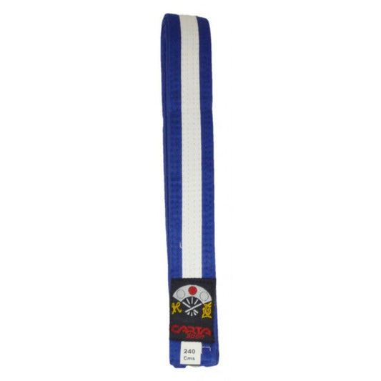 ZZ KARATE BELT(2 COLOUR) JUNIOR - BLUE/WHITE