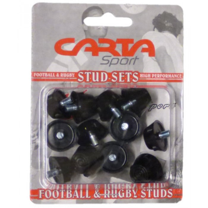 RUBBER FOOTBALL STUDS (BLISTER PACK OF 12)