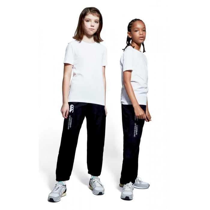 CANTERBURY JUNIOR CUFFED HEM STADIUM PANT BLACK/WHITE