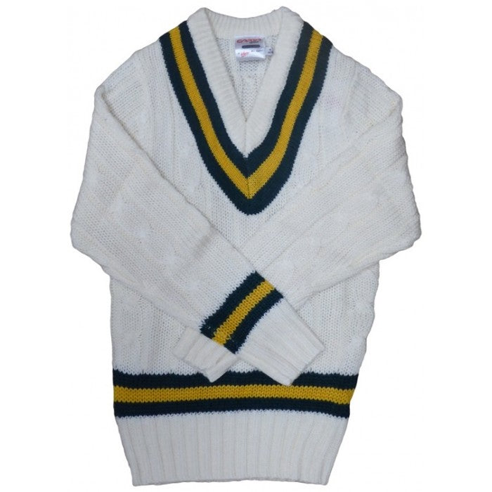 CRICKET SWEATER GREEN/AMBER