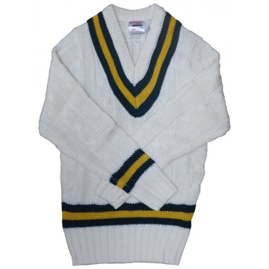 CRICKET SWEATER GREEN/AMBER