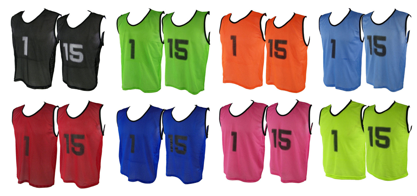 Fine Mesh 1-15 Training Vests Set Large