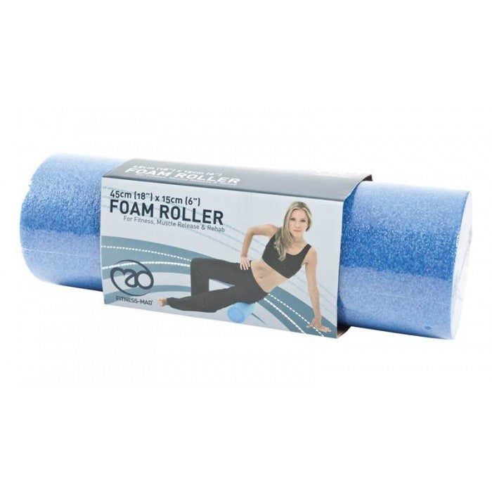 FITNESS MAD FOAM ROLLERS BLUE 6 ( HALF LENGTH 6'')