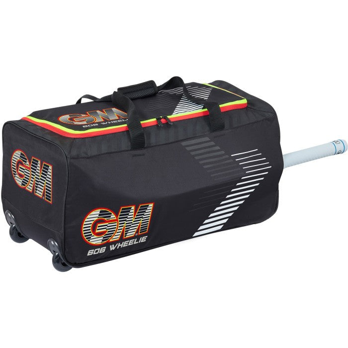 GM CRICKET BAG 606 WHEELIE BLACK