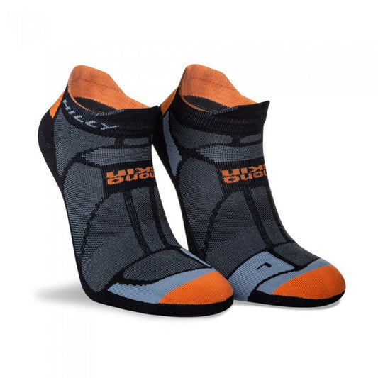 HILLY MARATHON FRESH SOCKLET SOCK MINIMUM- BLACK/ORANGE