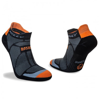 HILLY MARATHON FRESH SOCKLET SOCK MINIMUM- BLACK/ORANGE