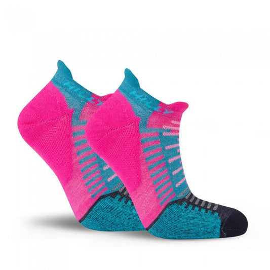 HILLY ACTIVE SOCKLET SOCK MINIMUM- FLUO PINK/TEAL