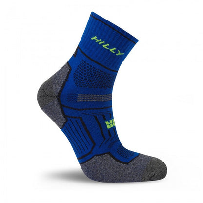 HILLY TWIN SKIN ANKLET SOCK MEDIUM COLBALT/GREY MARL