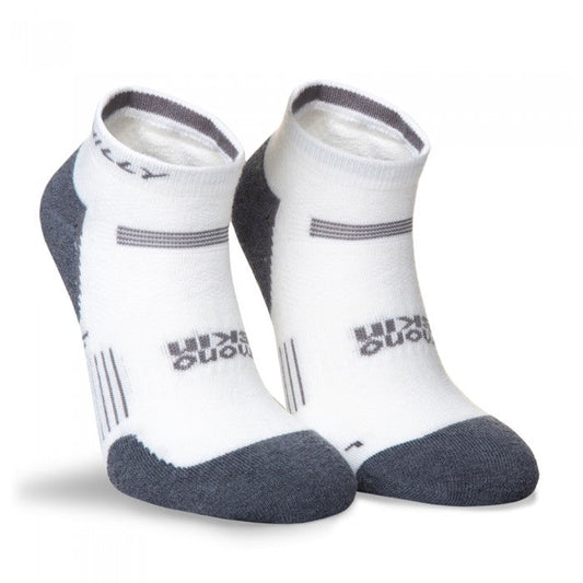 HILLY SUPREME QUARTER SOCK MEDIUM-WHITE/GREY MARL