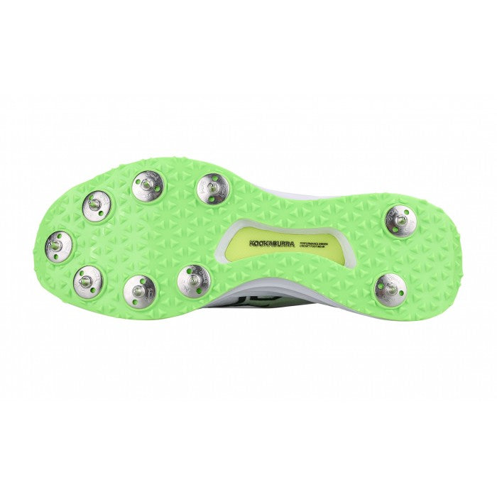 2025 KOOKABURRA KC 2.0 SPIKE CRICKET SHOE YELLOW/GREEN
