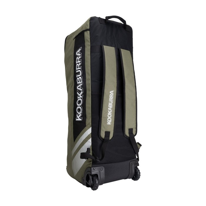 2026 KOOKABURRA CRICKET BAG WD4000 WHEELIE DUFFLE KHAKI/BLAC