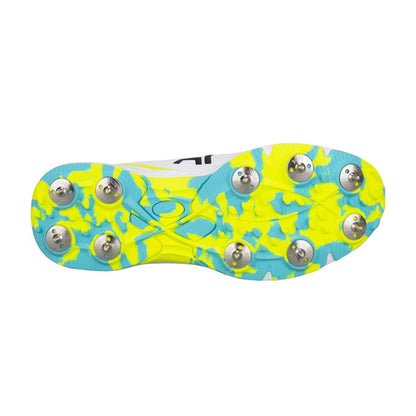 KOOKABURRA KC 3.0 SPIKE CRICKET SHOE AQUA/YELLOW