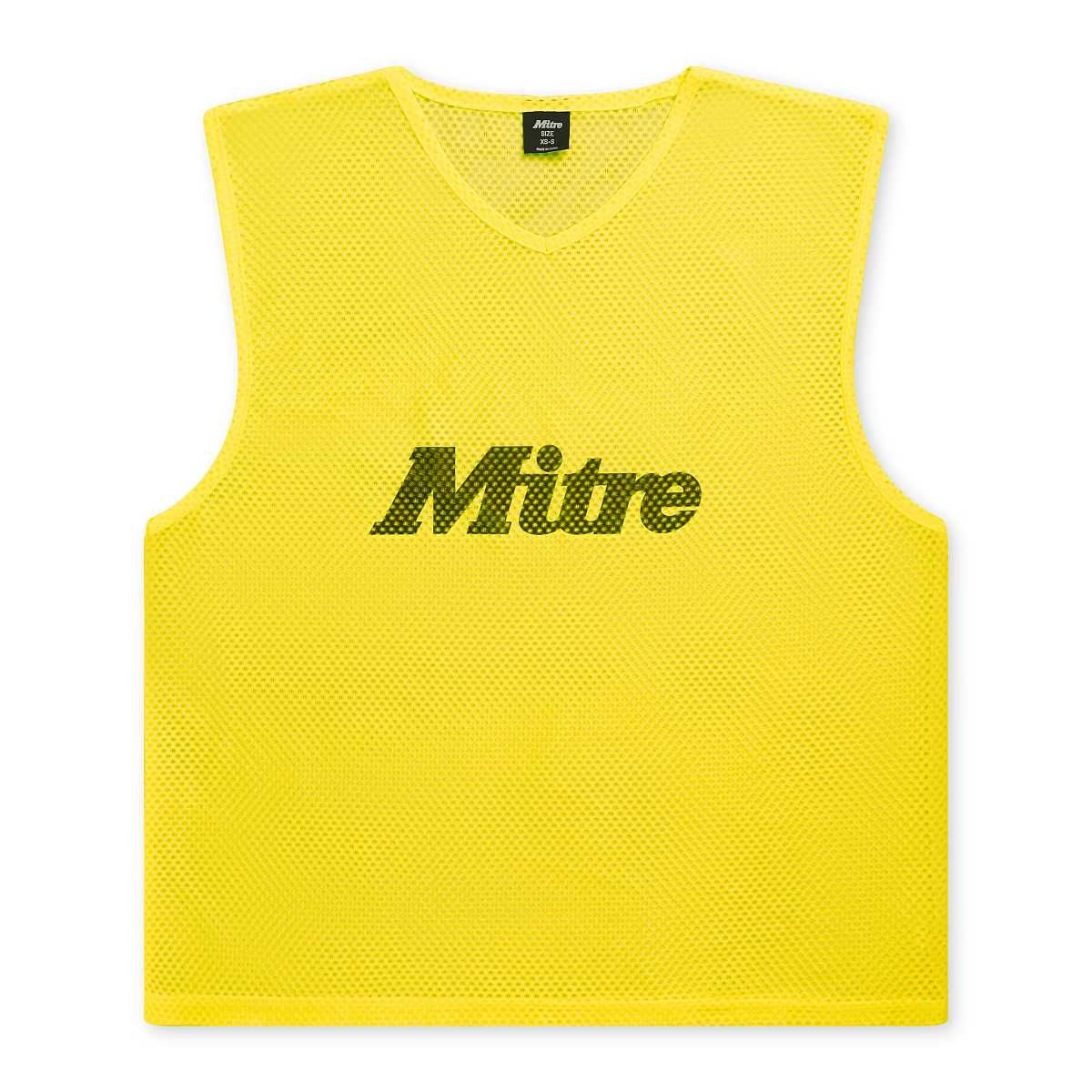 Mitre Pro Training Bib - Neon Yellow - Small Senior - 34/42in