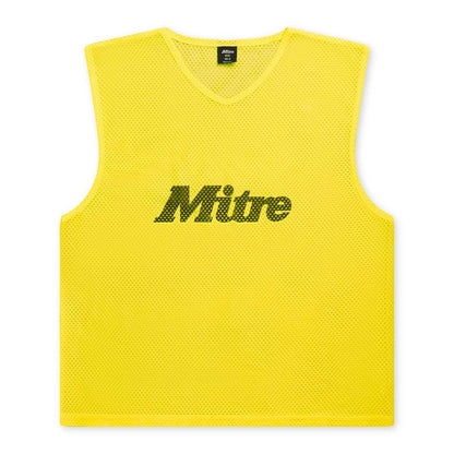Mitre Pro Training Bib - Neon Yellow - Small Senior - 34/42in