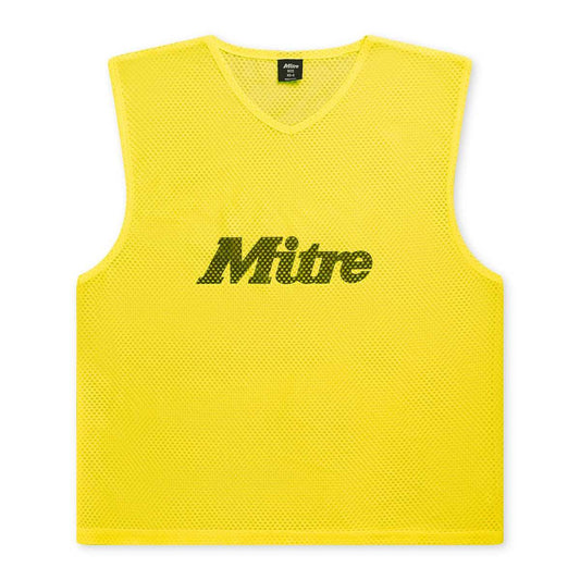 Mitre Pro Training Bib - Neon Yellow - Small Senior - 34/42in