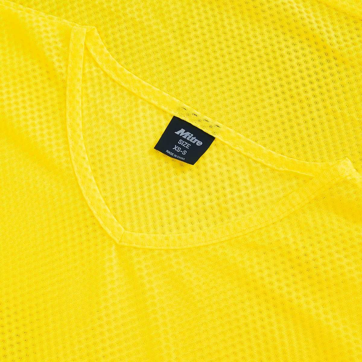 Mitre Pro Training Bib - Neon Yellow - Small Senior - 34/42in