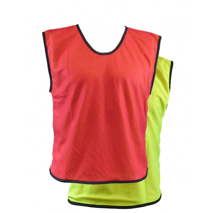 REVERSIBLE BIB YELLOW/RED