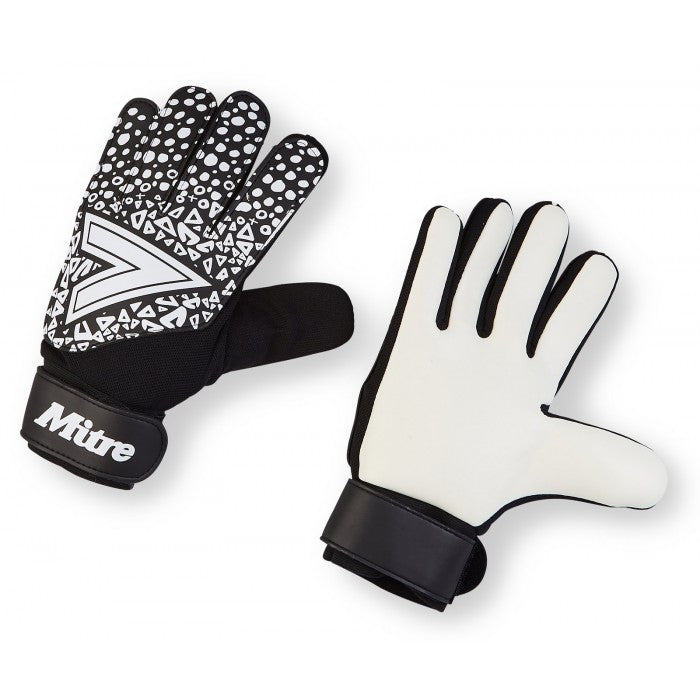 MITRE GOALKEEPING GLOVE MAGNETITE GLOVE JUNIOR BLACK/WHITE