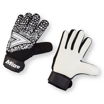 MITRE GOALKEEPING GLOVE MAGNETITE GLOVE JUNIOR BLACK/WHITE